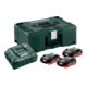 Metabo Set di base 3xLiHD 4.0 Ah + Metaloc-1