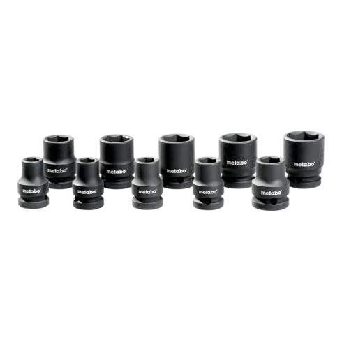 Metabo Set di chiavi a bussola 10pz. per avvitatori a percussione e a cricchetto 1/2"