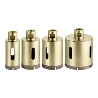 Metabo Set di corone diamantate per piastrelle "Dry", 4pz., M14