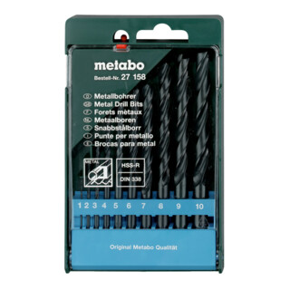 Metabo Set di punte trapano HSS-R, 10pz.