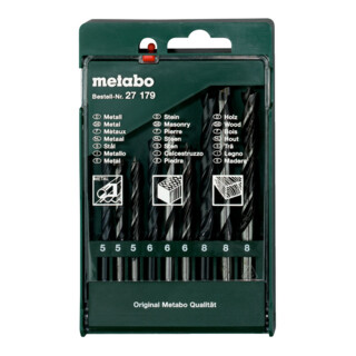 Metabo Set punte trapano, 9pz.