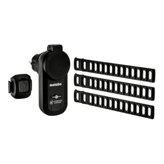 Metabo Set start/stop CordlessControl, modello F (presa di corrente radiocomandata, trasmettitore, 3x nastri a più fori)