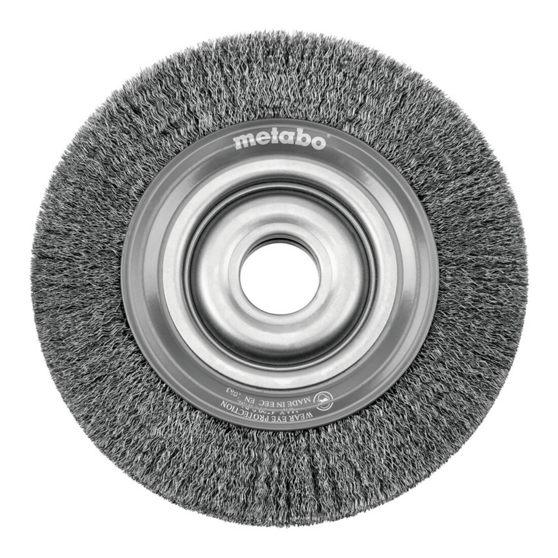 Metabo Spazzola rotonda in filo d'acciaio 200x28x32/0,3 mm per doppia levigatrice, versione UE