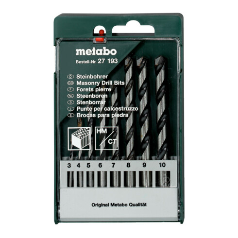 Metabo Steinbohrer-Kassette, 8-teilig