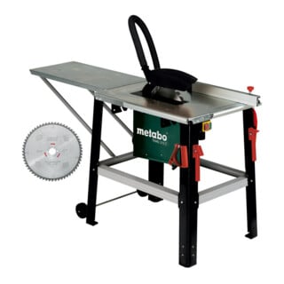 Metabo Tischkreissäge TKHS 315 C - 2,8 DNB Set mit Hartmetall-Sägeblatt (24 Zähne), für Drehstrom; Karton