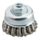 Metabo Topfbürste 65x0,35 mm/ M 14, Stahl, gezopft, 50 Stück (23796), lose verpackt, Drahtstärke 0,35 mm-1