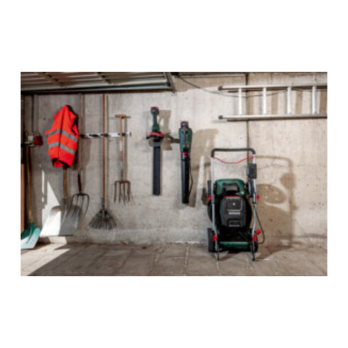 Metabo Tosaerba a batteria RM 36-18 LTX BL 46 cartone, 18 V 2x5,2 Ah ioni di litio + ASC 145 Duo