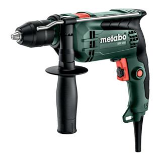 Metabo Trapano a percussione SBE 650, valigetta in plastica, mandrino a serraggio rapido