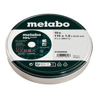 Metabo Trennscheibensatz SP 115x1.0x22.23 Inox, TF 41, in blik (616398000)