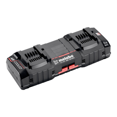 Metabo universeel dubbel snellaadapparaat ASC 145 DUO , 12-36 V, "AIR COOLED", EU