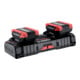 Metabo universeel dubbel snellaadapparaat ASC 145 DUO , 12-36 V, "AIR COOLED", EU