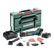 Metabo Utensile multifunzione a batteria MT 18 LTX Compact valigetta di plastica, 18 V 2x2 Ah agli ioni di litio + ASC 55