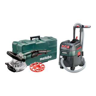 Metabo vlakschuurmachine RSEV 19-125 RT + alleszuiger ASR 35 L ACP set plastic koffer
