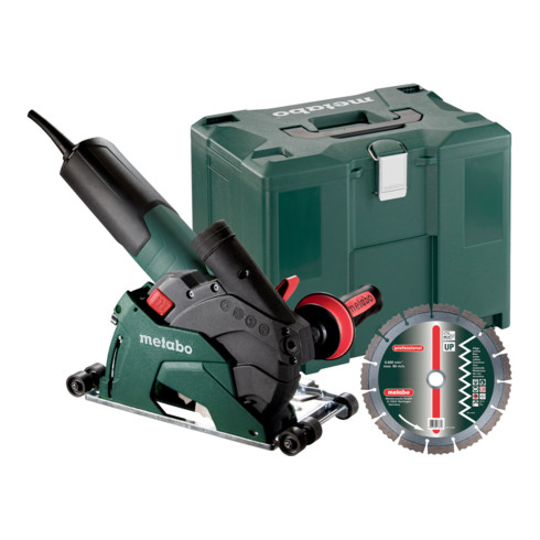 Metabo Winkelschleifer W 12-125 HD Set CED Plus + Diamant-Trennscheibe UP + MetaLoc
