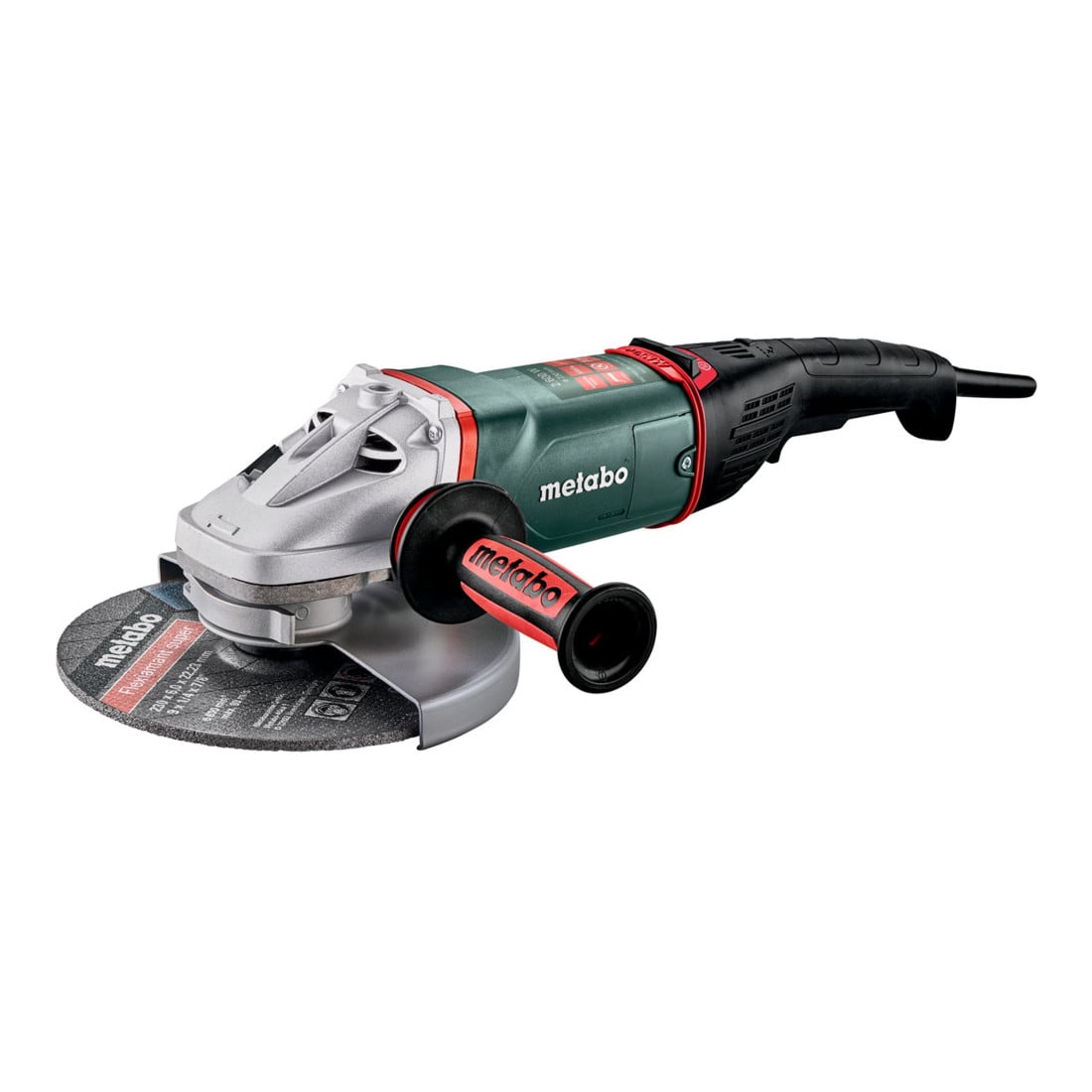Metabo Winkelschleifer WEPBA 26-230 MVT Quick mit Bremse, Schnellspannmutter, drehbarem Haupthandgriff, Totmannschalter; Karton