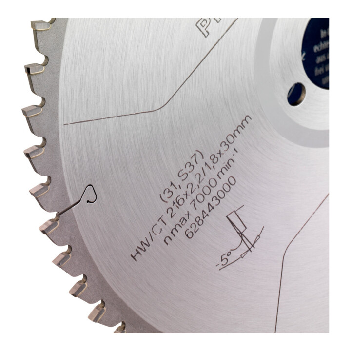 Metabo zaagblad "aluminium cut - professional", 216x2,2/1,8x30 Z58 FZ/TZ 5°neg