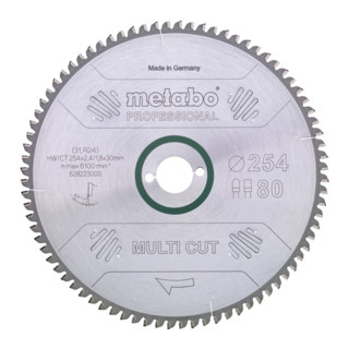 Metabo zaagblad "multi cut - professional", 305x2,8/2,0x30, Z96 FZ/TZ, 5°neg.