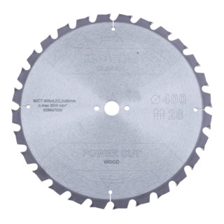 Metabo zaagblad "power cut wood - classic", 400x3,2/2,2x30 Z28 TZ 15°