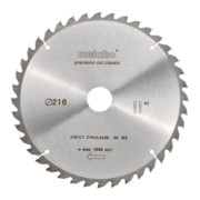 Metabo zaagblad "precision cut wood - classic", 216x2,4/1,6x30, Z30 WZ 22°