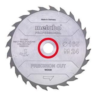 Metabo Precision Cut Prof 165 mm zaagblad