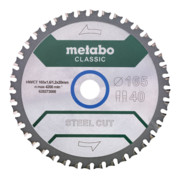 Metabo zaagblad "steel cut - classic", Z40 FZ/FA 4°