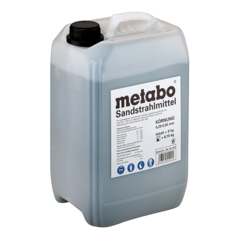 Metabo zandstraalmiddel, korrelgrootte 0,2 - 0,5 mm, bus 8 kg