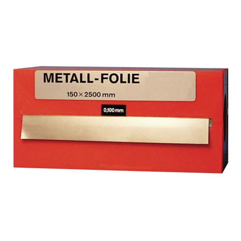 Metallfolie D.0,025mm MS MS63 L.2500mm B.150mm