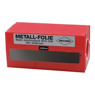 Metallfolie D.0,025mm VA 1.4301 L.2500mm I.150mm
