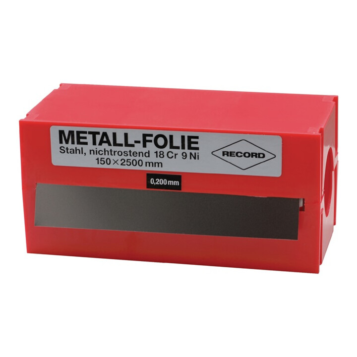 Metallfolie D.0,250mm VA 1.4301 L.2500mm B.150mm