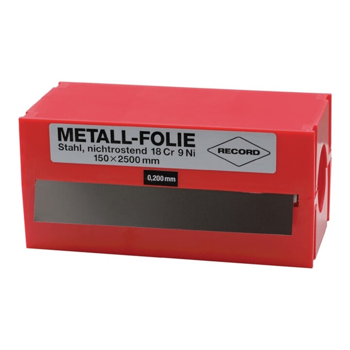 Metallfolie D.0,500mm VA 1.4301 L.2500mm B.150mm