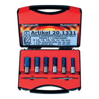 metallkraft Kernbohrer-Set BLUE-LINE PRO 30 Weldon