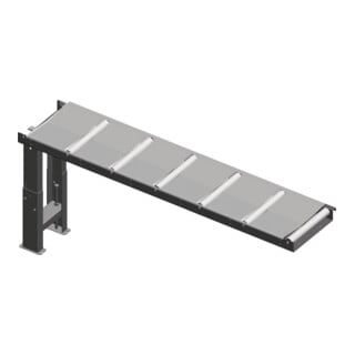 metallkraft Rollenbahn 2000 x 390 mm 350 kg/m