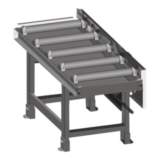 metallkraft Rollenbahnverlängerung 2000 x 520 mm motorisch 2100 kg/m