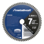 metallkraft Sägeblatt Ø 185 x 1,8/1,4 x 22 mm Z72 Edelstahl