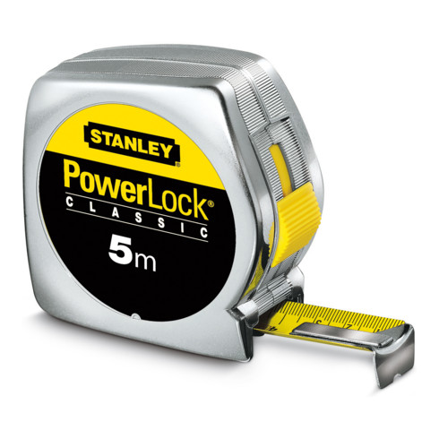 Mètre à ruban Stanley Powerlock plastique 5m/19mm
