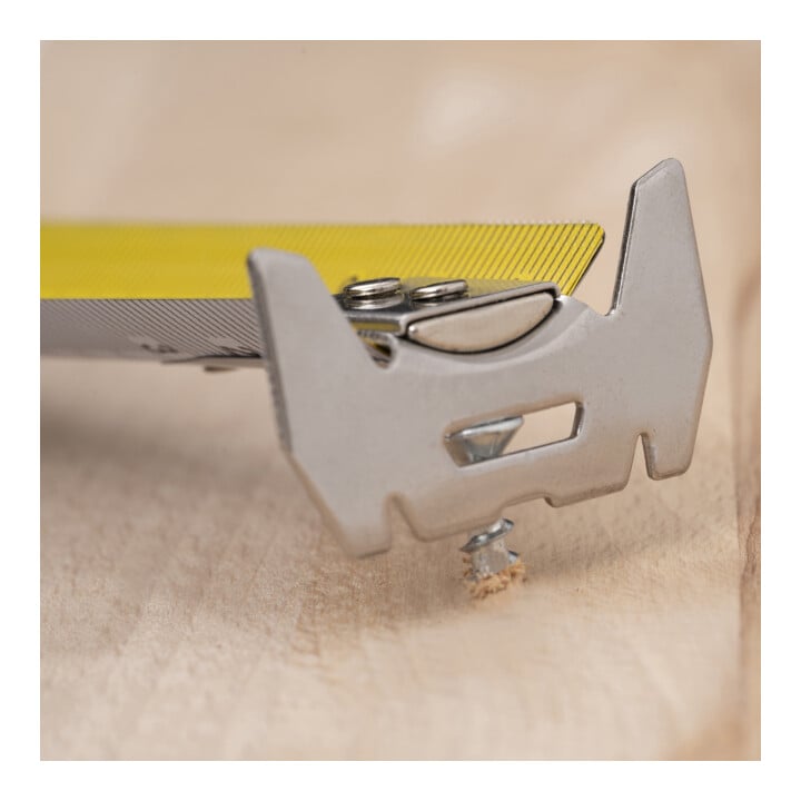 Mètre de poche STIER Premium 5 m x 32 mm avec aimant et crochet en acier inoxydable
