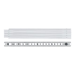 Mètre pliant 1042 L. 1 m mm/cm EG III plastique blanc BMI