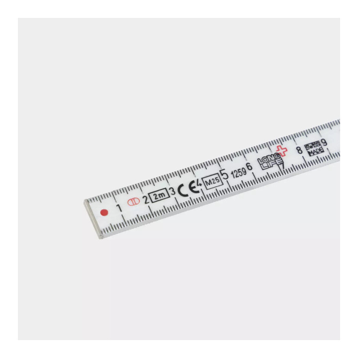 Mètre pliant Wiha Longlife® Plus Composite 2 m, 10 branches blanc