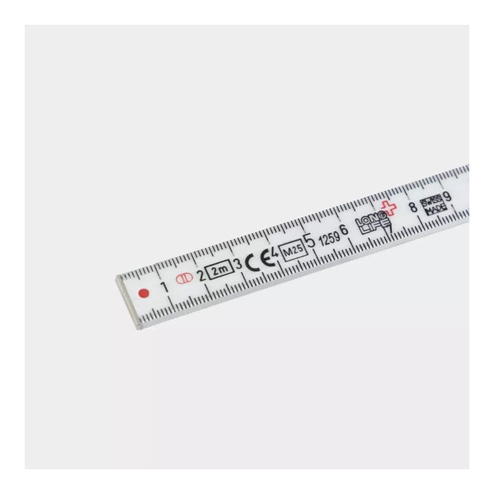 Mètre pliant Wiha Longlife® Plus Composite 2 m, 10 branches blanc