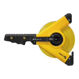 Mètre ruban STABILA LBM 1000 en acier avec échelle métrique, crochet universel