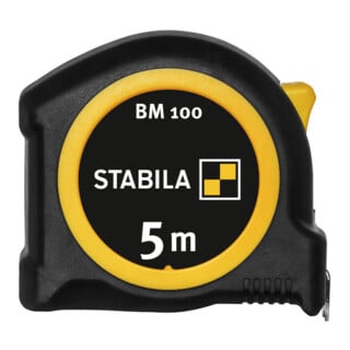 Mètre-ruban de poche BM 100 STABILA, 5 m, graduation métrique