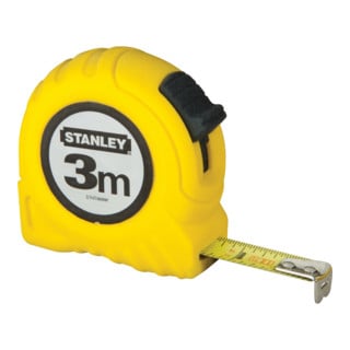 Mètre-ruban de poche L. 3 m l. de bande 12,7 mm mm/cm EG II plastique clip ceint