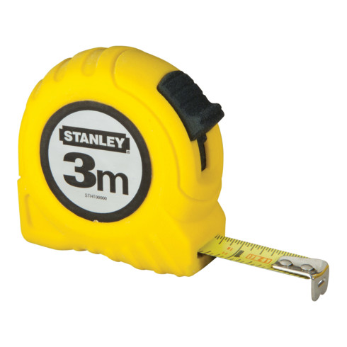 Mètre-ruban de poche L. 3 m l. de bande 12,7 mm mm/cm EG II plastique clip ceint