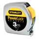 Mètre-ruban de poche PowerLock® L. 3 m l. de bande 12,7 mm mm/cm EG II métal STA-1