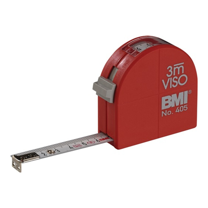 Mètre-ruban de poche VISO L. 3 m l. de bande 16 mm mm/cm EG II polyamide BMI