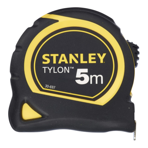 Mètre-ruban Stanley Tylon longueur 5m boîtier plastique robuste résistant aux chocs nervuré