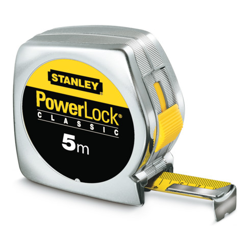 Stanley Metro a nastro tascabile PowerLock L=8m, custodia di plastica