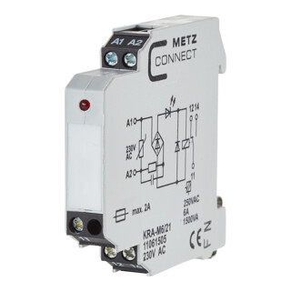 Metz Connect Bloc de connexion 1W KRA-M6/21 230AC