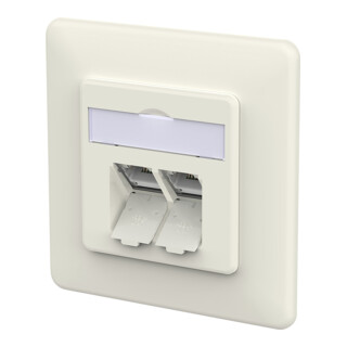 METZ CONNECT Boîtier de connexion RJ45 IDC blanc pur 130D381002-I