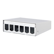 Metz Connect Boîtier encastrable vide E-DATmodule 6x rws 130861-0602-E-1